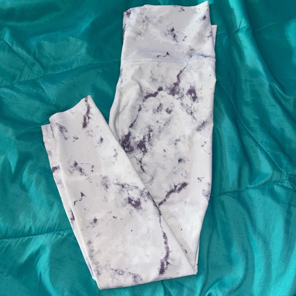 White and Purple Old Navy Leggings